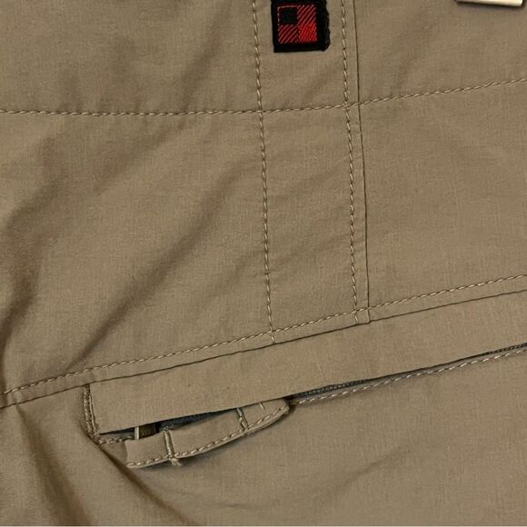 Woolrich Khaki Hiking Adjustable Waist Wrap Skirt Skort Gorpcore Size 8 - Picture 6 of 11